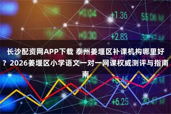 长沙配资网APP下载 泰州姜堰区补课机构哪里好？2026姜堰区小学语文一对一网课权威测评与指南